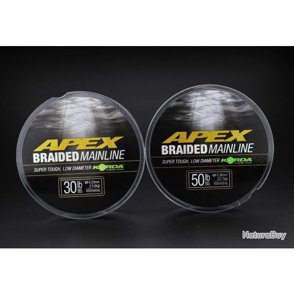 Tresse Apex braided Mainline 450 m Korda 50