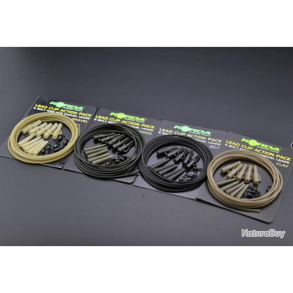 Korda Lead Clip action Pack clay Korda Clay