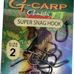 Hame&ccedil;ons carpe G-carp Super Snag Hook Gamakatsu 4