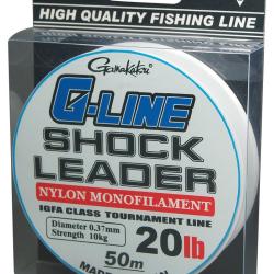 G-line Shock Leader 50m Gamakatsu 0.37mm /10kg
