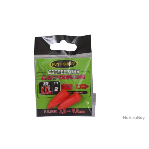 Connecteurs xxl rouge par 2 Fun fishing