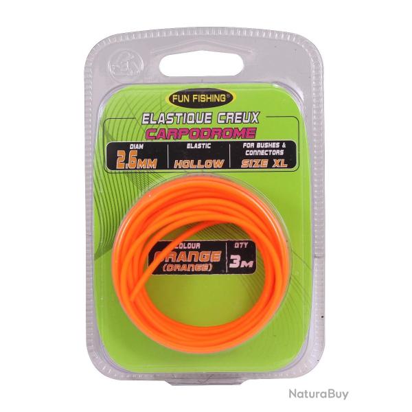 lastique creux Orange 3m Fun fishing 2,80