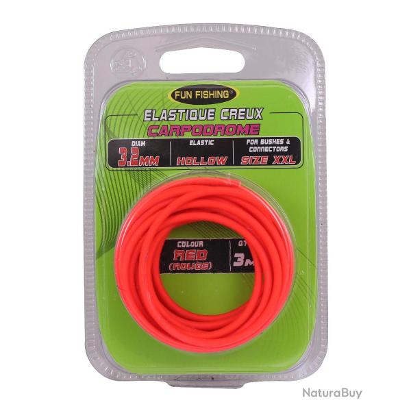 �lastique creux rouge 3m Fun fishing 3,60