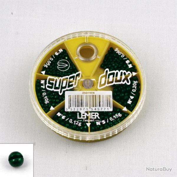 Boite 6 cases Super doux moyen vert (n�4 � 9) Lemer