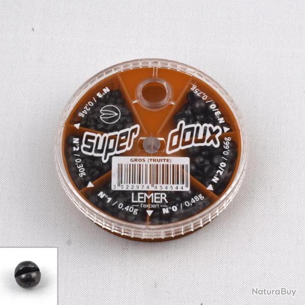 Boite 6 cases Super doux gros (n�3/0 � 3) Lemer