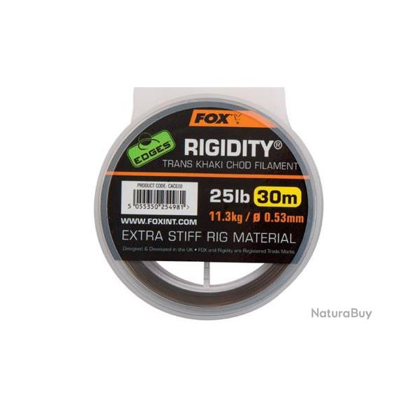 Fil sp�cial Chod carpe Fox Rigidity Filament Khaki 25lb