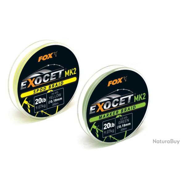 Tresse pour moulinet Spod Marker 300m 20lb 0.18mm
