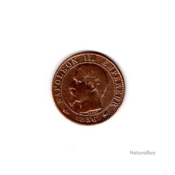 PIECE DE MONNAIE FRANCE  CINQ CENTIMES NAPOLEON III 1856 PARIS