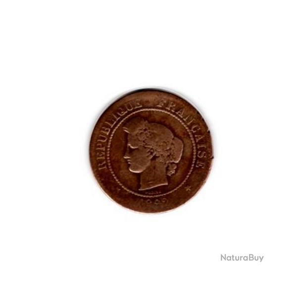 PIECE DE MONNAIE FRANCE  5 CENTIMES CERES 1892 PARIS