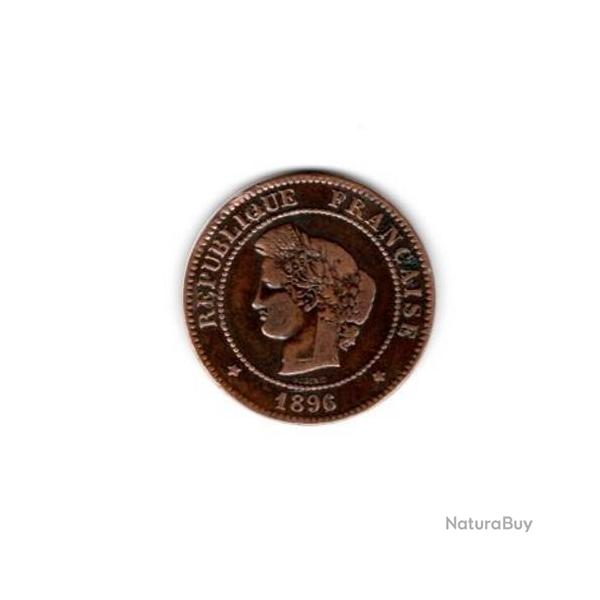 PIECE DE MONNAIE FRANCE  5 CENTIMES CERES 1896 PARIS