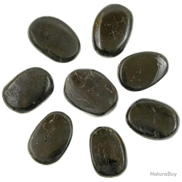 Galet plat tourmaline noire - A l'unit�