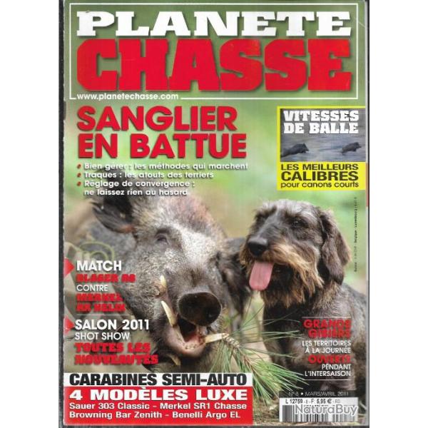 plan�te chasse n�8 2011, SANGLIERS en battue , armes de chasse , grands gibiers