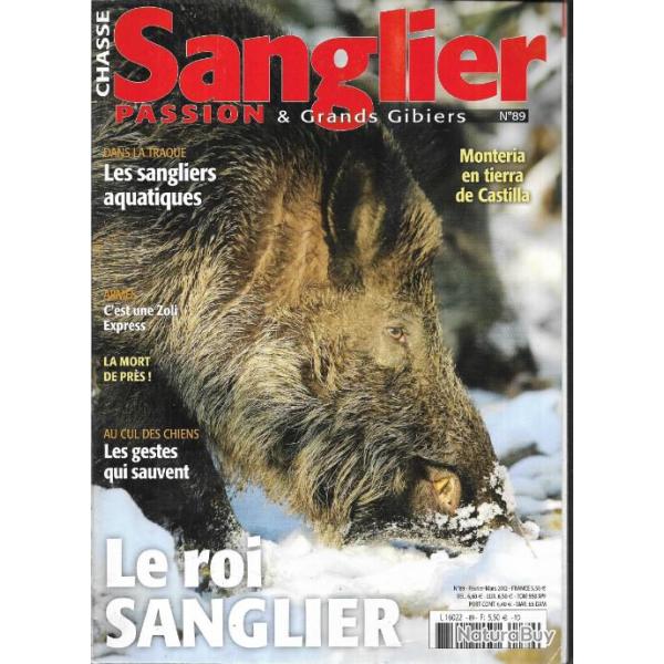 sanglier passion et grands gibiers n�89 ,2012, le roi sanglier  , chien ,  armement zoli express,