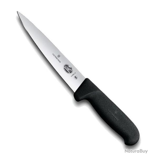 Couteau � d�sosser/saigner "Fibrox", Long. lame 16 cm [Victorinox]