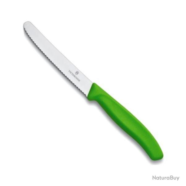 Couteau table/tomates 11 cm, Couleur vert [Victorinox]
