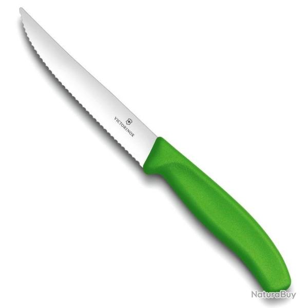 Couteau pizza/steak 12 cm, Couleur vert [Victorinox]
