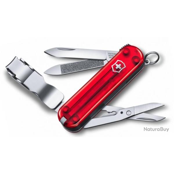 Couteau suisse Nail Clip 580, Couleur rouge translucide [Victorinox]