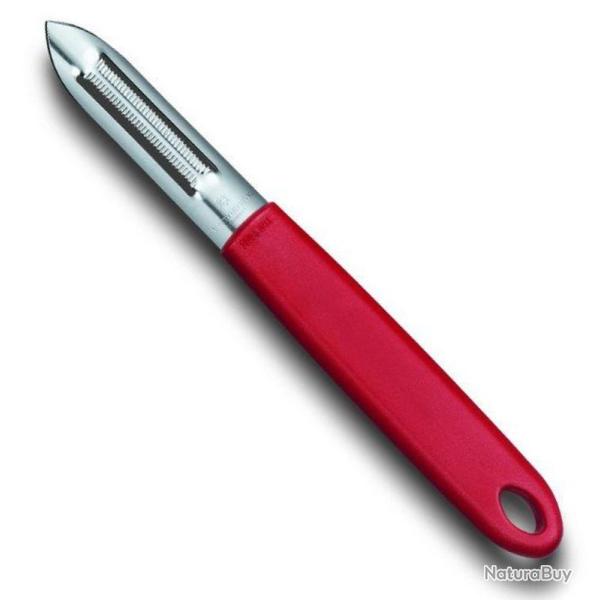 �plucheur inox deux fentes � dents, Couleur rouge [Victorinox]