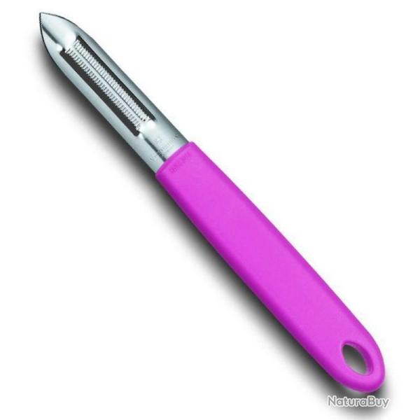 �plucheur inox deux fentes � dents, Couleur rose [Victorinox]