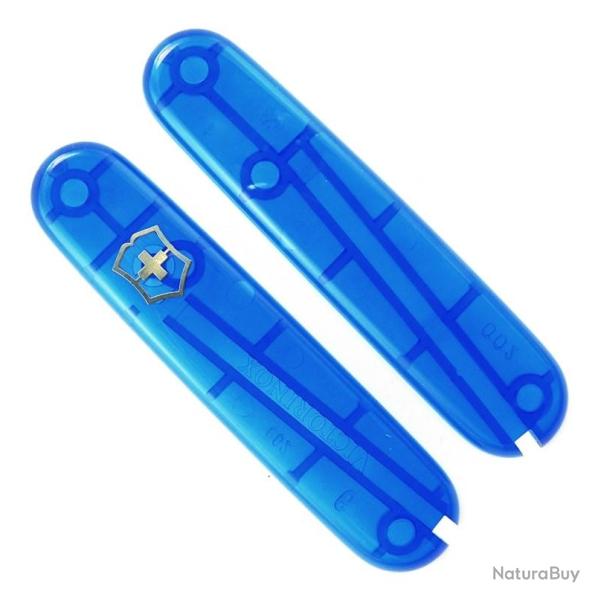 Plaquettes couteau suisse 84 mm, Couleur bleu translucide [Victorinox]