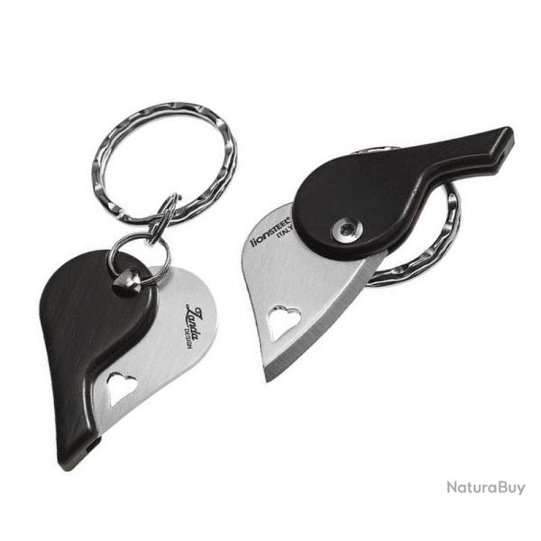 Canif porte-cl�s "LionBeat", Manche �b�ne [Lionsteel]