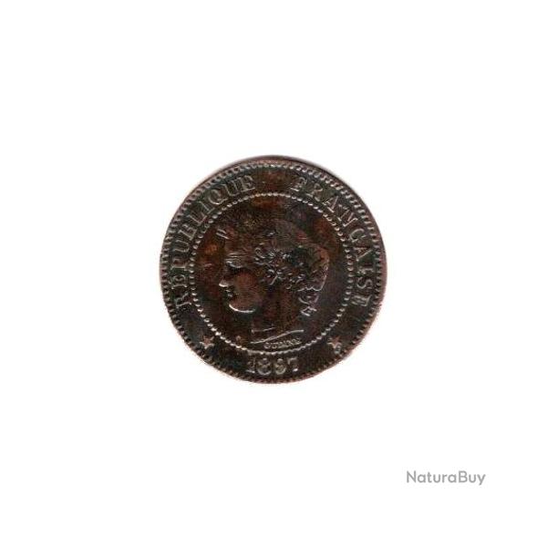 PIECE DE MONNAIE FRANCE 2 CENTIMES CERES 1897 PARIS