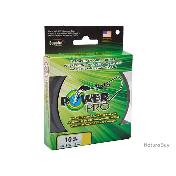 Tresse Hi-vis Yellow 135m Power pro 0.10mm / 5.00kg