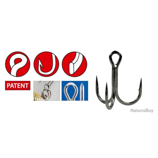 6 hame�ons triples carnassier 18 ns ss me Gamakatsu T2