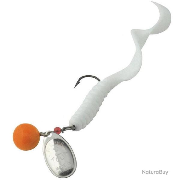 Mepps cuill�re Aglia Spinflex Orange Twist blanc mepps 7