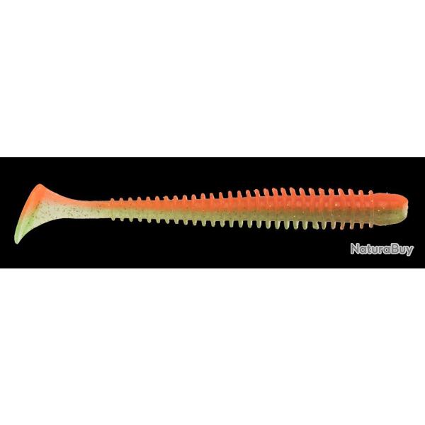 Leurre souple Keitech Swing Impact Slim 5cm par 12 Chartreuse Orange