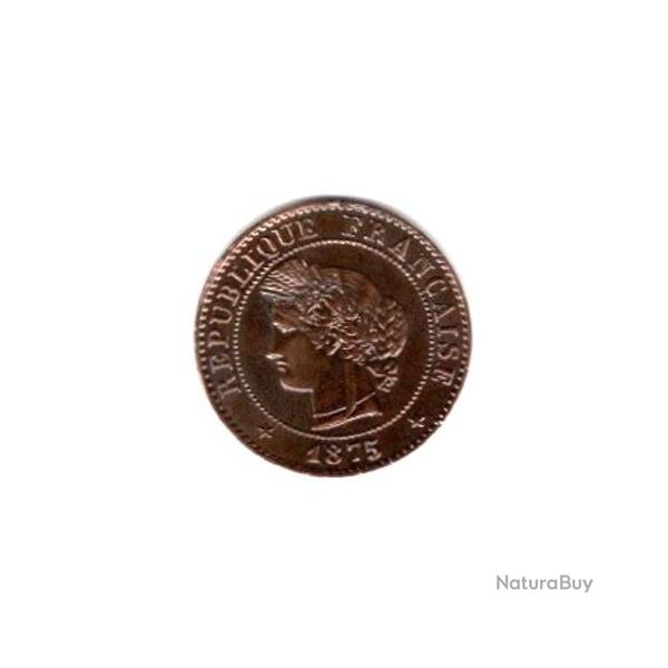 PIECE DE MONNAIE FRANCE 1 CENTIME CERES 1875 PARIS