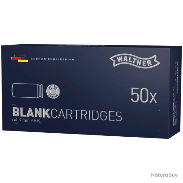 9mm PAK par 50 (Calibre: 9mm PAK)
