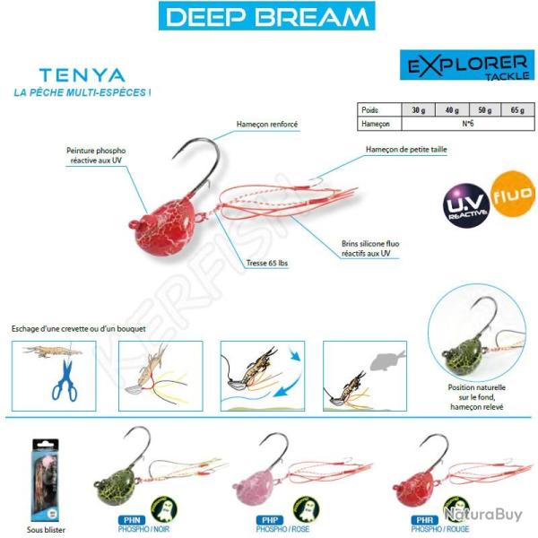 TENYA DEEP BREAM EXPLORER TACKLE 30 g Phospho Rouge