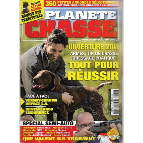 plan�te chasse n�11 , 2011 , sp�cial semi-auto, ouverture 2011, verney-caron , benelli argo