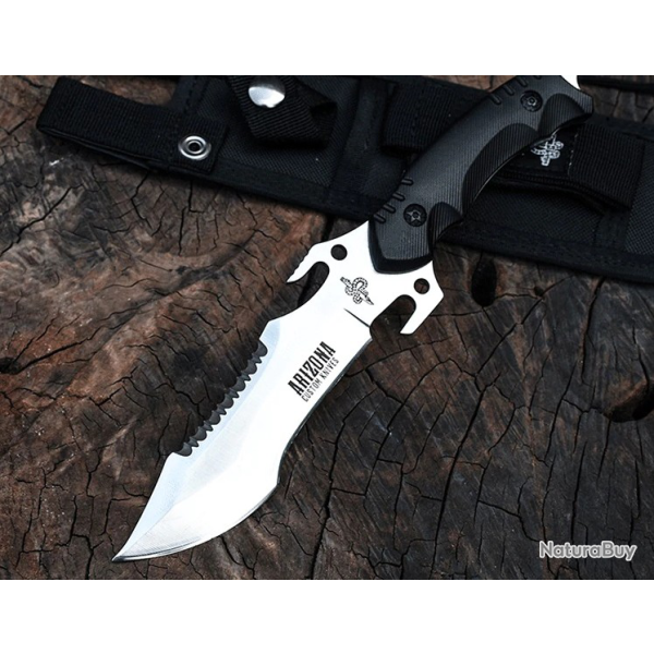 Couteau tactique - Pleine semelle - Poli satin (4)