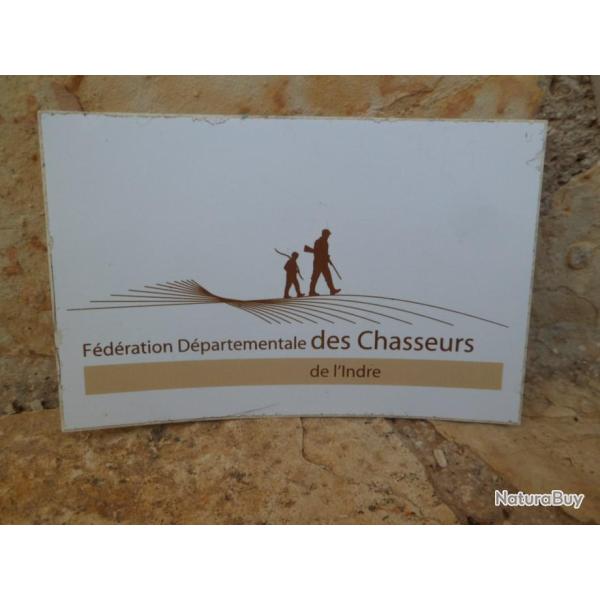 Magnifique autocollant Fdration des chasseurs de l'Indre