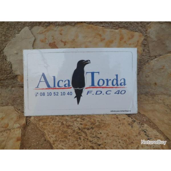 Magnifique autocollant Fdration des Chasseurs des Landes "Alca Torda"