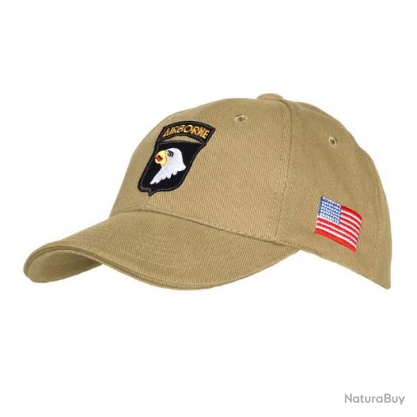 Casquette AIRBORNE aigle Beige