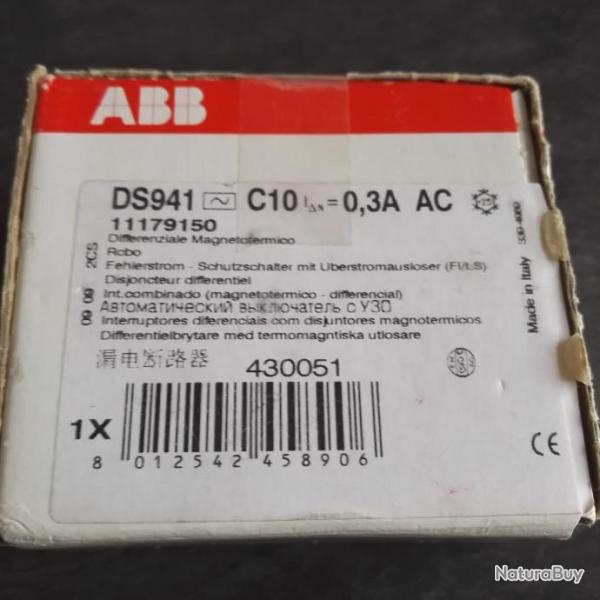 Disjoncteur diff�rentiel ABB - C10 300mA