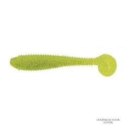 LITL' BOSS 3.5" - 9 cm BASS ASSASSIN Chartreuse Silver