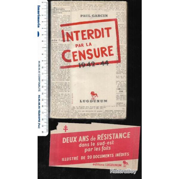 interdit par la censure 1942-44 de paul garcin