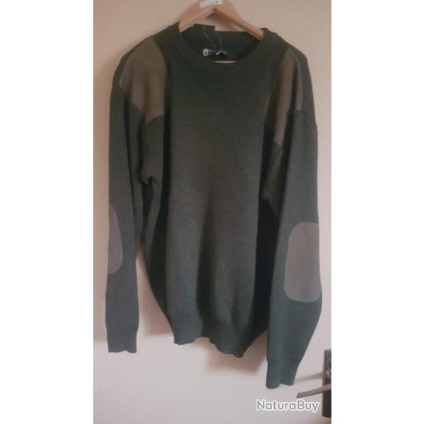 PULL VERT COL ROND DEERHUNTER taille XL