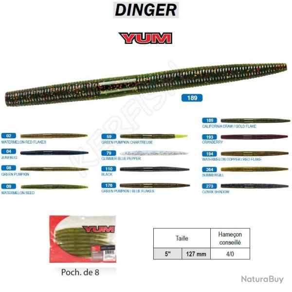 DINGER 5" - 12,7 cm YUM California Craw Gold Flake