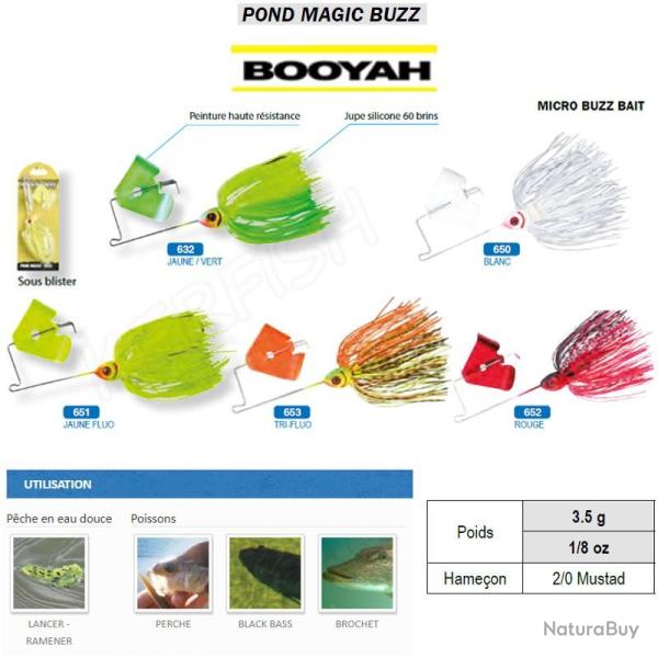 POND MAGIC BUZZ BOOYAH Jaune Vert