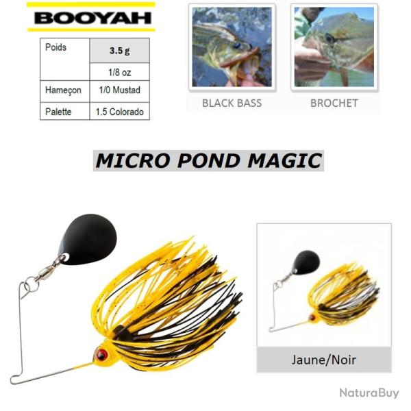 MICRO POND MAGIC BOOYAH Jaune Noir