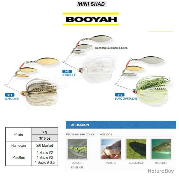 MINI SHAD BOOYAH Blanc Chartreuse