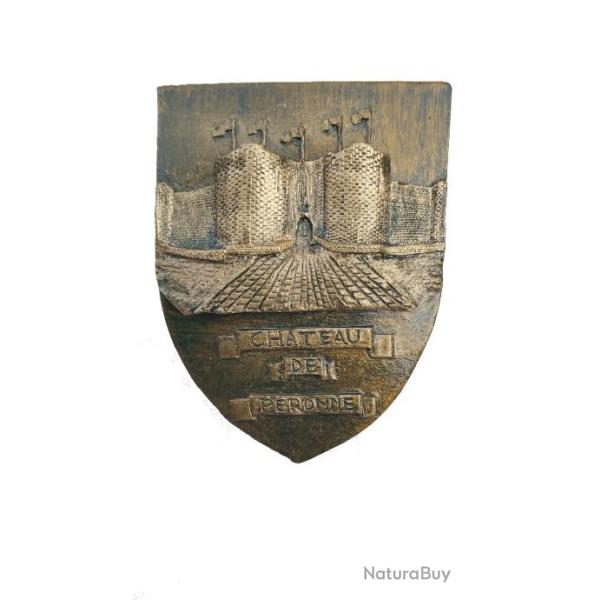 Blason du Ch�teau de P�ronne avec accroche au dos