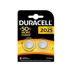 Pile Duracell Lithium CR2025 pour Proth&egrave;se Auditive, Montre, T&eacute;l&eacute;commande et Calculatrice