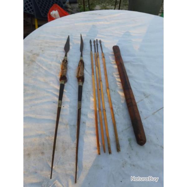 2 lances et 4 fl�ches pygm�es