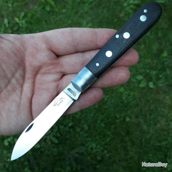 Couteau OTTER-Messer 3 Rivets Lame Acier Carbone Manche Ch�ne Made In Germany OTT169